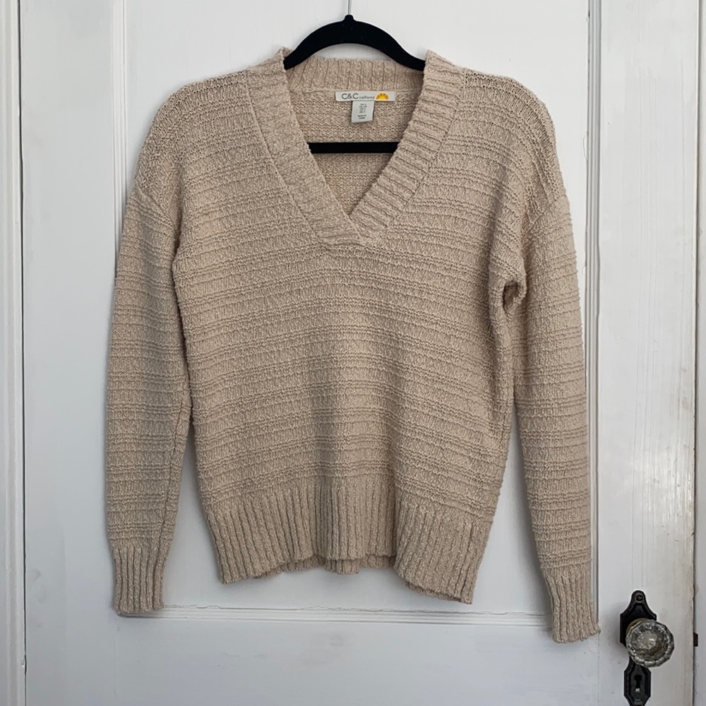 C&C California Tan Knit Top - Sz Small